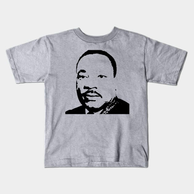 MLK JR Kids T-Shirt by truthtopower